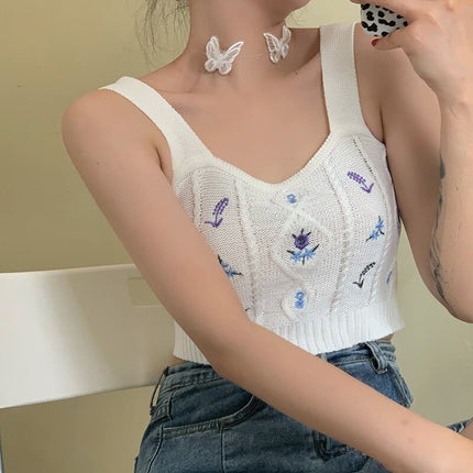 Women's Floral Embroidery Top - Wnkrs