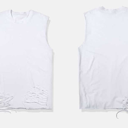 Men's Destroyed Oversized Tank Top - Wnkrs