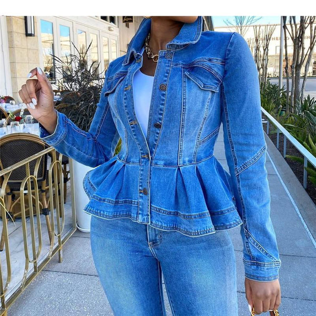 Women's Glam Short Denim Jacket - Wnkrs