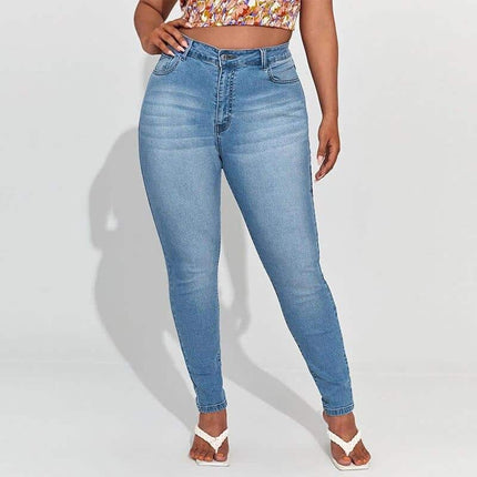 7XL Elastic Denim Pants - wnkrs