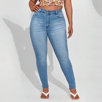 7XL Elastic Denim Pants - wnkrs