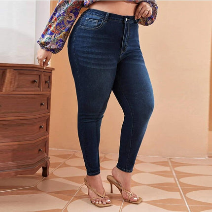 7XL Elastic Denim Pants - wnkrs