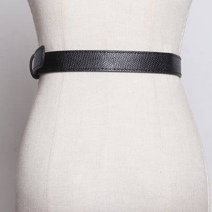 PU Leather Square Buckle Belt - Wnkrs