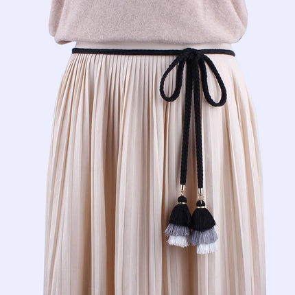 Women's Boho Rope Belt with Tassel - Wnkrs