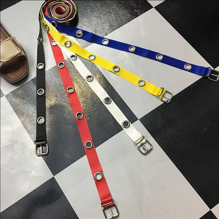 Trendy Women's Rivet Canvas Belt - Wnkrs