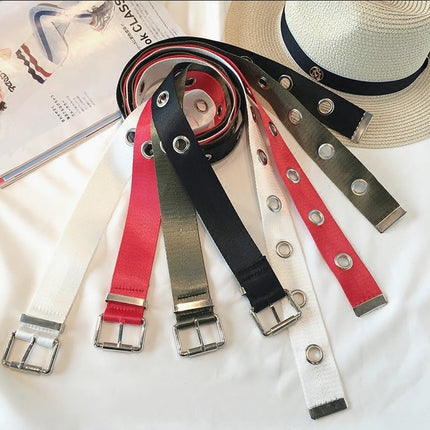 Trendy Women's Rivet Canvas Belt - Wnkrs