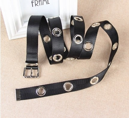 Trendy Women's Rivet Canvas Belt - Wnkrs