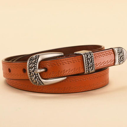 Women's Boho Cowhide Leather Belt - Wnkrs