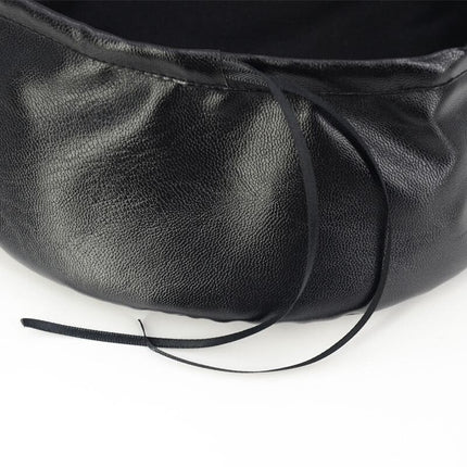 90s Retro Style Leather Women's Beret Hat - wnkrs