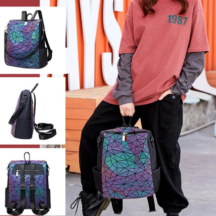 Women's Mosaic Design Luminous Travel Backpack - Wnkrs