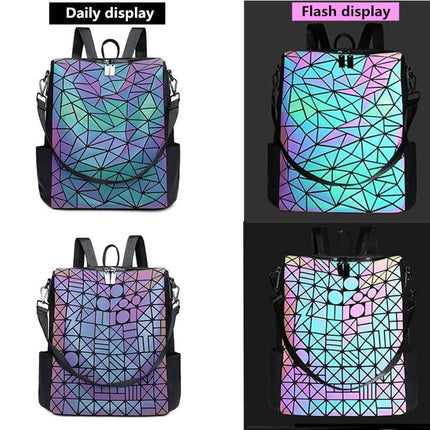 Women's Mosaic Design Luminous Travel Backpack - Wnkrs