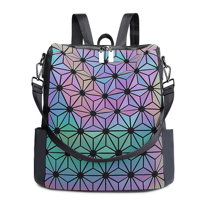 Women's Mosaic Design Luminous Travel Backpack - Wnkrs