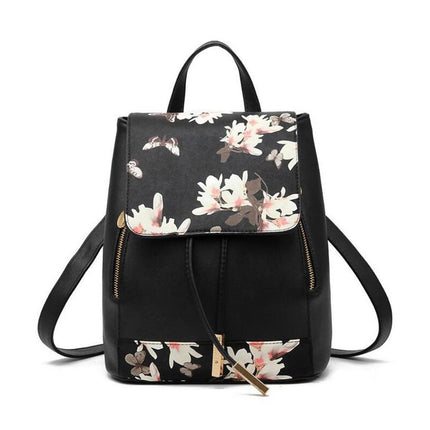 Women's Flowers Print Light Backpack - Wnkrs