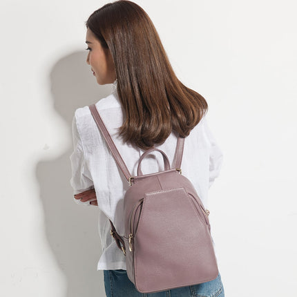 Fashionable Women's Genuine Leather Backpack - Wnkrs