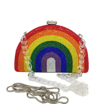 Women's Crystal Rainbow Clutch - Wnkrs