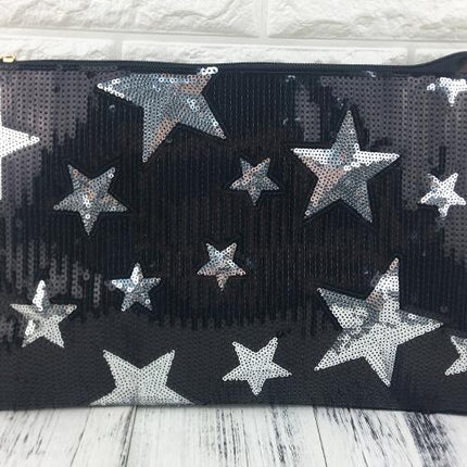 Women's Star Pattern Sequined Clutch - Wnkrs