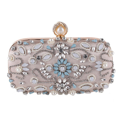 Women's Crystal Beaded Evening Handbag - Wnkrs