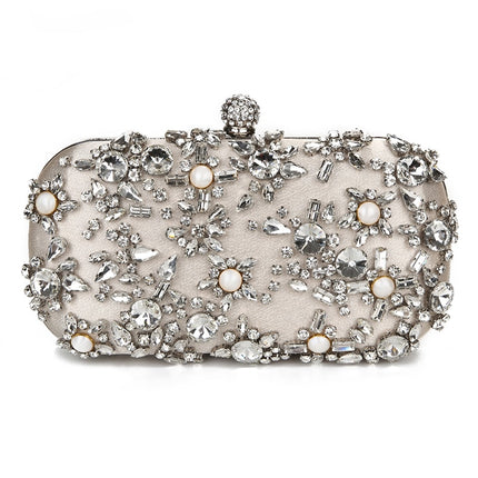 Women's Eleagnt Rhinestones Evening Clutch - Wnkrs