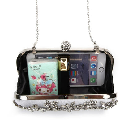 Women's Eleagnt Rhinestones Evening Clutch - Wnkrs