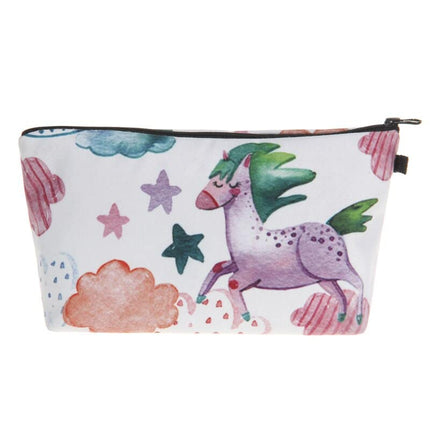 3D Watercolor Unicorn Organizer Bag for Women - wnkrs