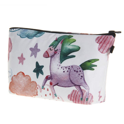 3D Watercolor Unicorn Organizer Bag for Women - wnkrs