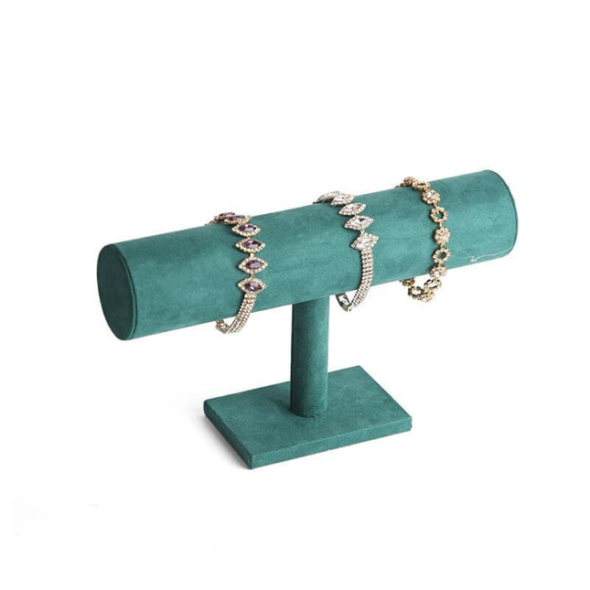 Dark Green Velvet Bracelet and Watch Display Stand - Wnkrs