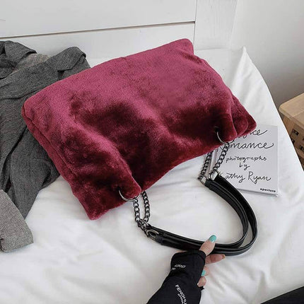 Women's Eco Fur Tote Bag - Wnkrs