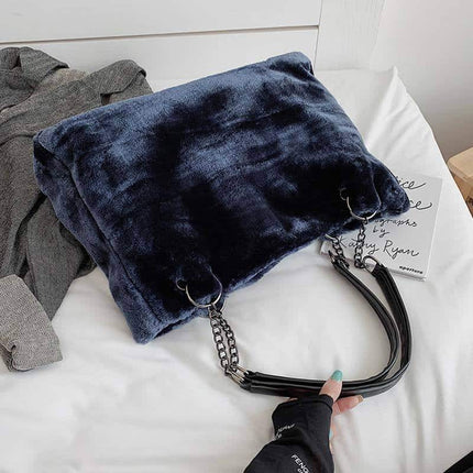 Women's Eco Fur Tote Bag - Wnkrs