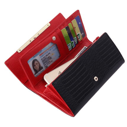 Luxurious Artificial Crocodile Leather Women’s Wallet - Wnkrs