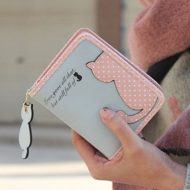 Women's Cute Cat Printed Wallet - Wnkrs