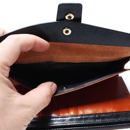 Women's Leather Long Wallet - Wnkrs