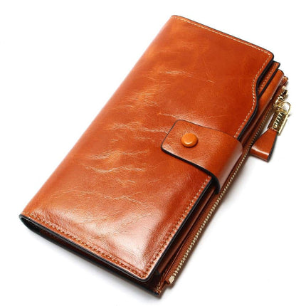 Women's Leather Long Wallet - Wnkrs