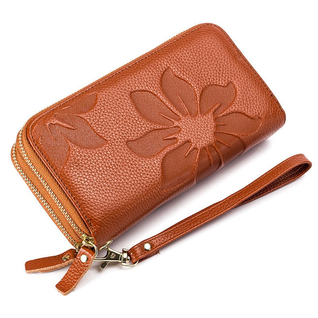 Genuine Leather Floral Women's Wallet - Wnkrs