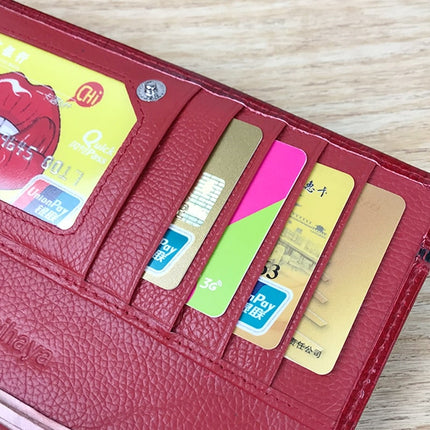 Colorful Genuine Leather Trifold Wallet for Women - Wnkrs