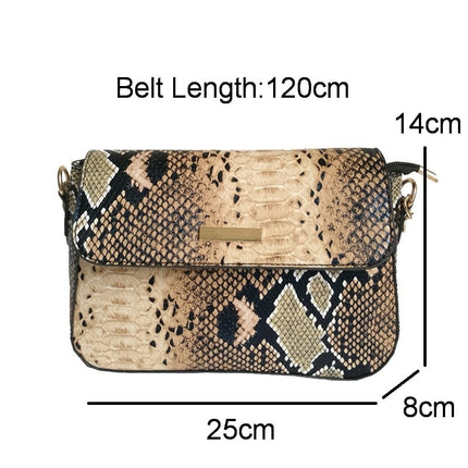 Serpentine Printed Shoulder Bag - Wnkrs