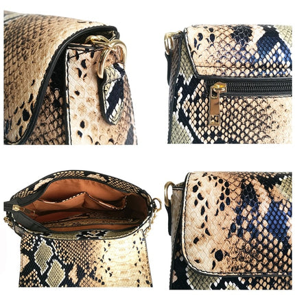 Serpentine Printed Shoulder Bag - Wnkrs