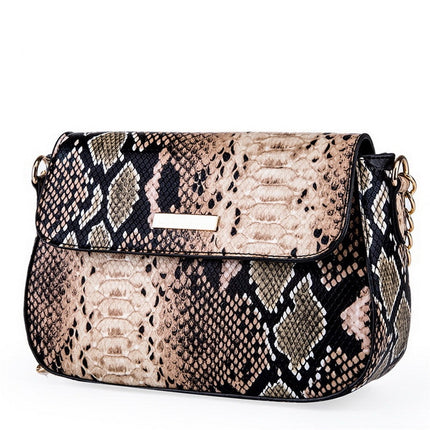 Serpentine Printed Shoulder Bag - Wnkrs