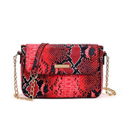 Serpentine Printed Shoulder Bag - Wnkrs