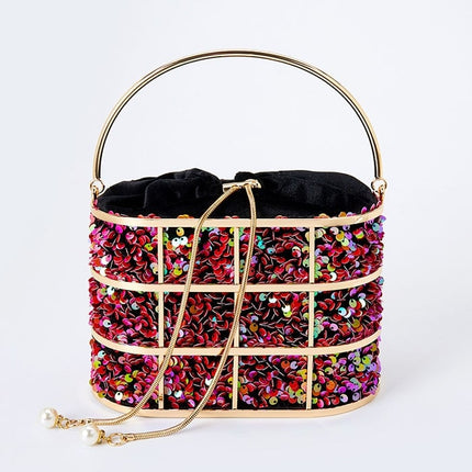 Women's Luxury Sequined Evening Bag - Wnkrs