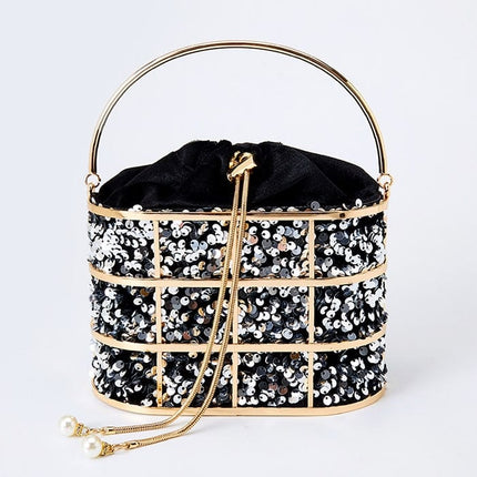 Women's Luxury Sequined Evening Bag - Wnkrs