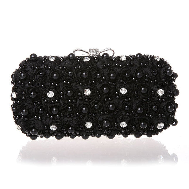 Women's Pearl Embellished Evening Bag - Wnkrs