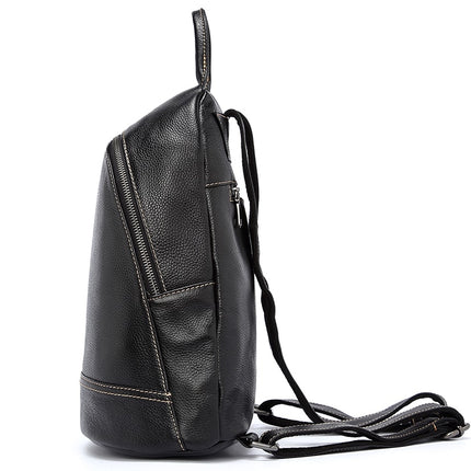 Women's Stitched Leather Style Backpack - Wnkrs