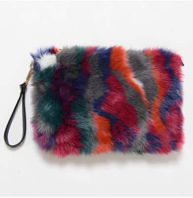 Women's Plush Fur Clutch - Wnkrs