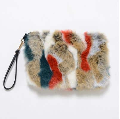 Women's Plush Fur Clutch - Wnkrs