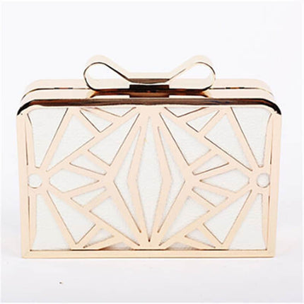 Women's Gold Geometric Clutch - Wnkrs