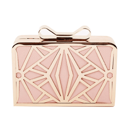 Women's Gold Geometric Clutch - Wnkrs