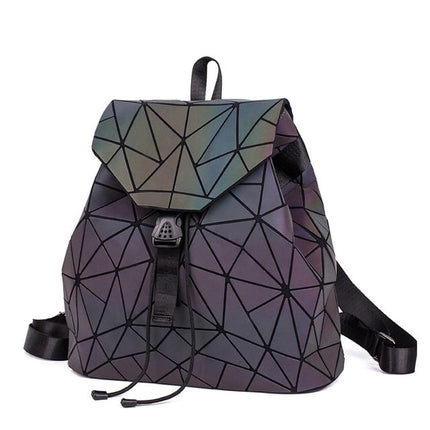Women's Geometric Drawstring Backpack - Wnkrs