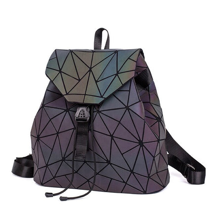 Women's Geometric Drawstring Backpack - Wnkrs