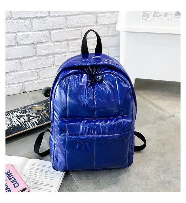 Women's Metallic Color Backpack - Wnkrs