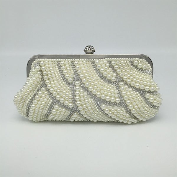 Women's Retro Pearled Mini Evening Bag - Wnkrs